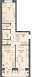 Двухкомнатная квартира 73,05 кв.м. 1 этаж 3 подъезд Фото - 2